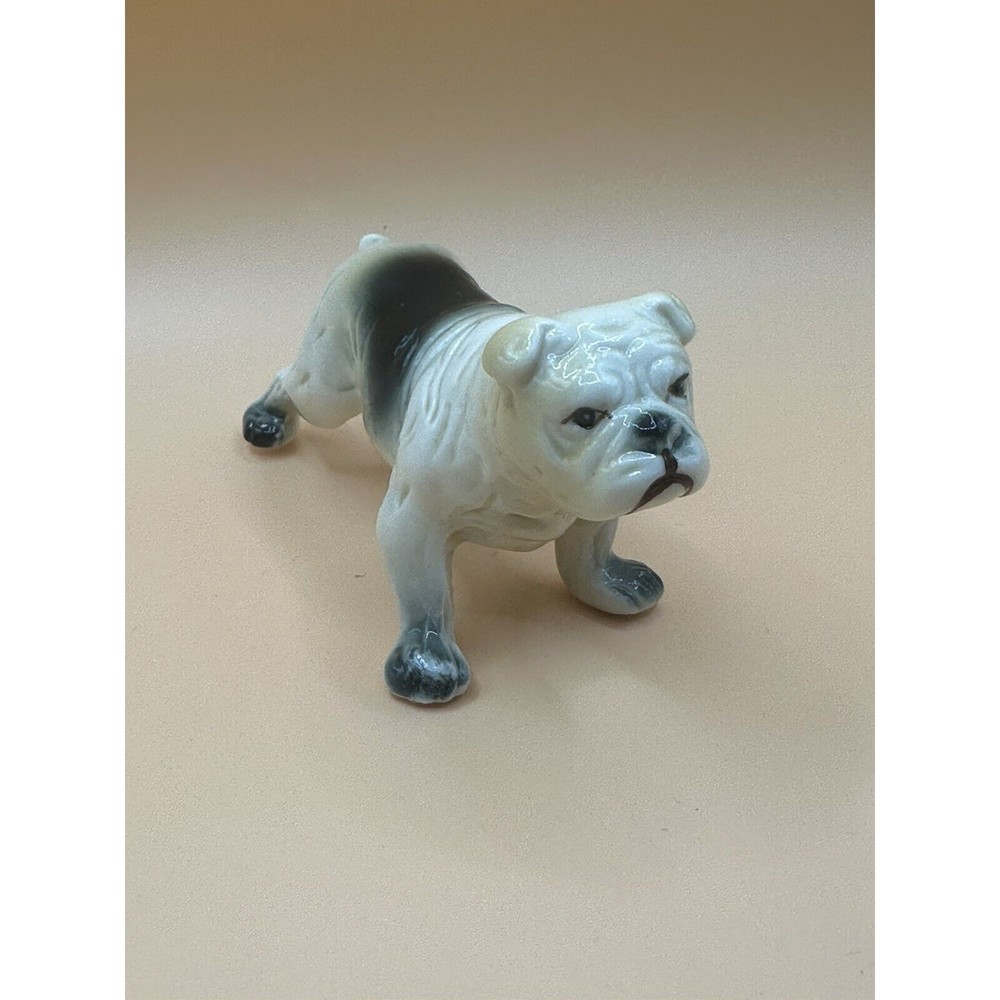 Vintage Porcelain Bulldog Made In Japan